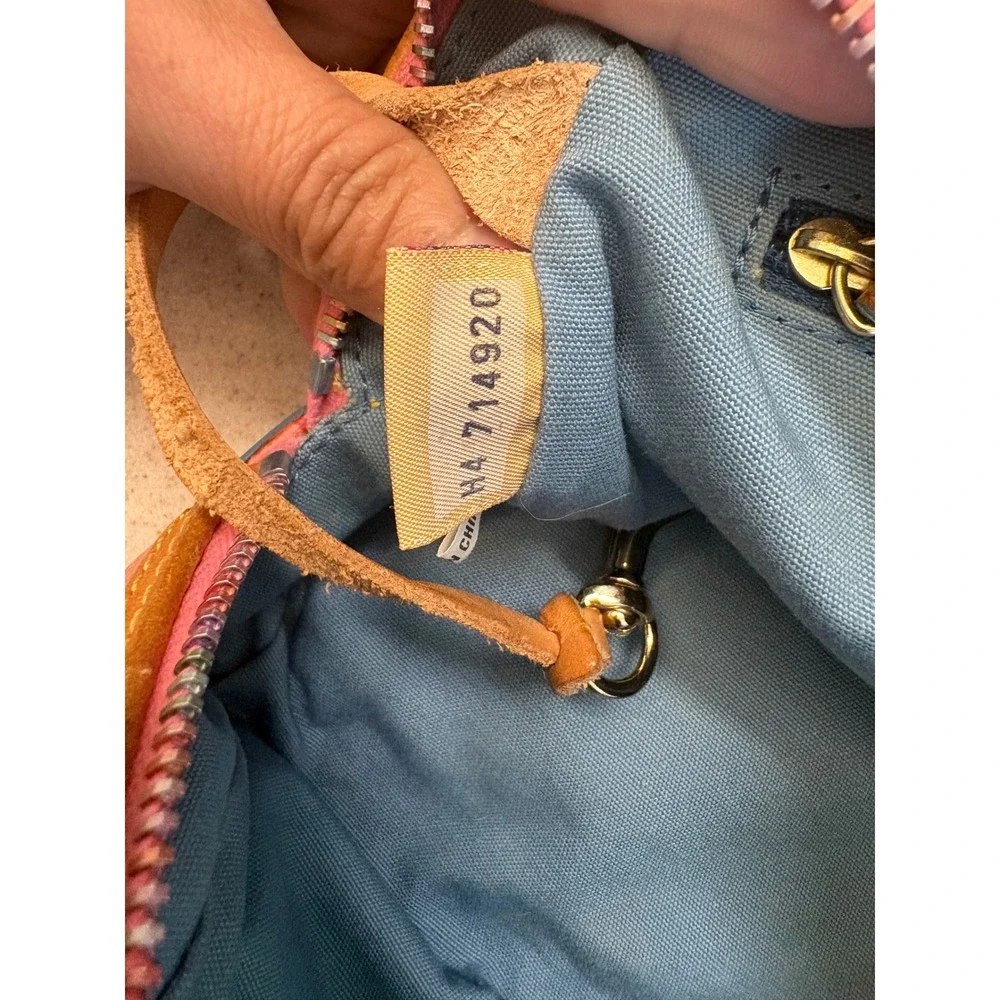 Dooney & Bourke Heart Print Mini Barrel Satchel Y2K Pink Bag - Picture 5 of 10